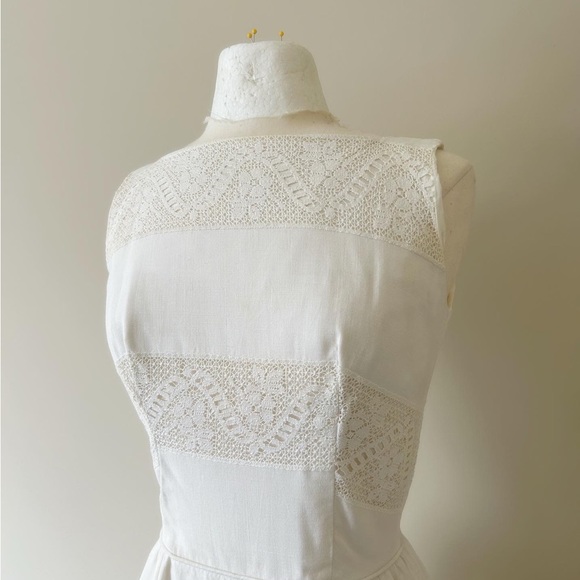 Vintage Saks Fifth Avenue White Wiggle Dress - Picture 2 of 3